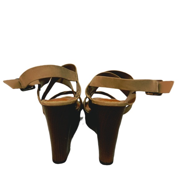 Indigo Rd. Tan Wedge Shoes 4in Platform - Size 8.5 - Picture 4 of 5